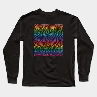 Abstract Geometric Design Long Sleeve T-Shirt